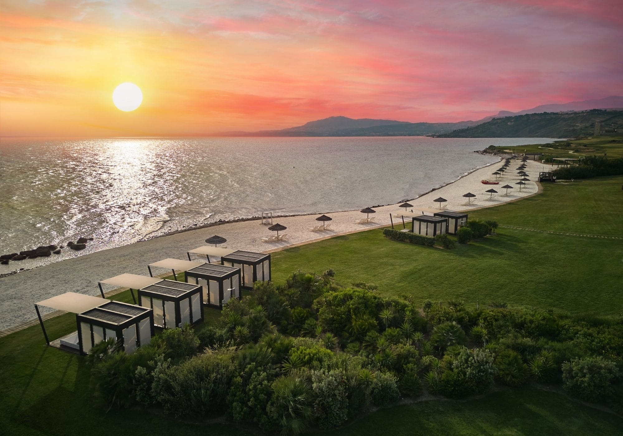 Sicilian Beach at the Sunset at Verdura Resort