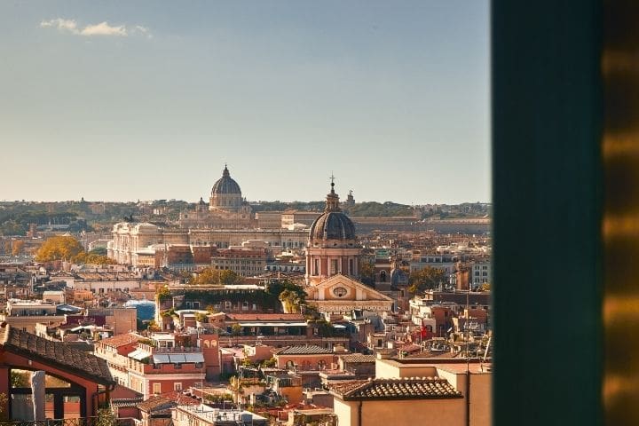Rome views from Roma Suite at Hotel de la Ville
