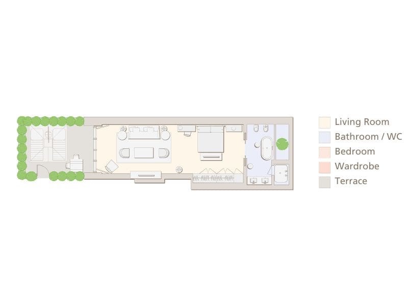Deluxe Junior Suite Floorplan