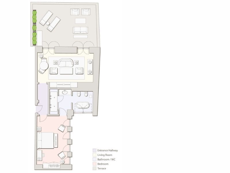 Manzoni Suite Floorplan