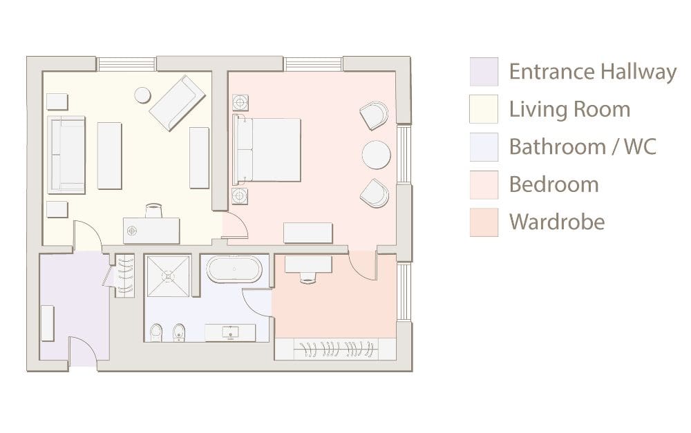 DVF Suite Floorplan