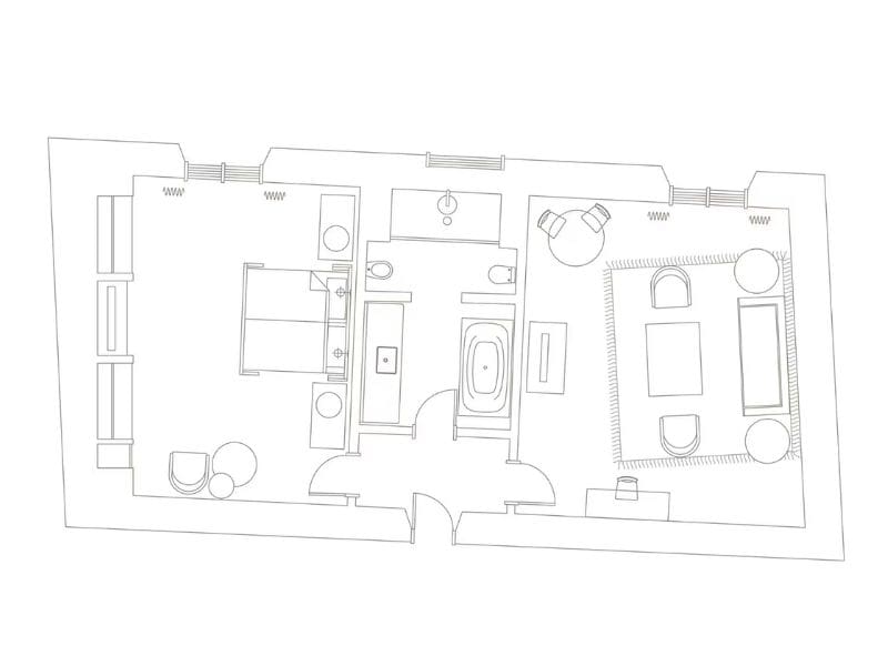 Floorplan of Superior Suite Hotel de Russie