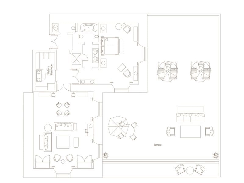 George V Suite Floorplan