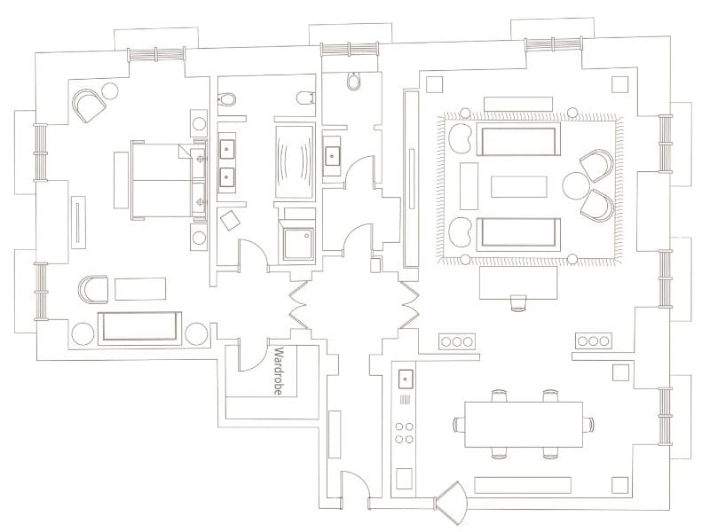 Duomo Suite Floorplan