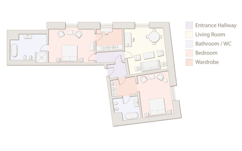 Family Room Floorplan 4th floor