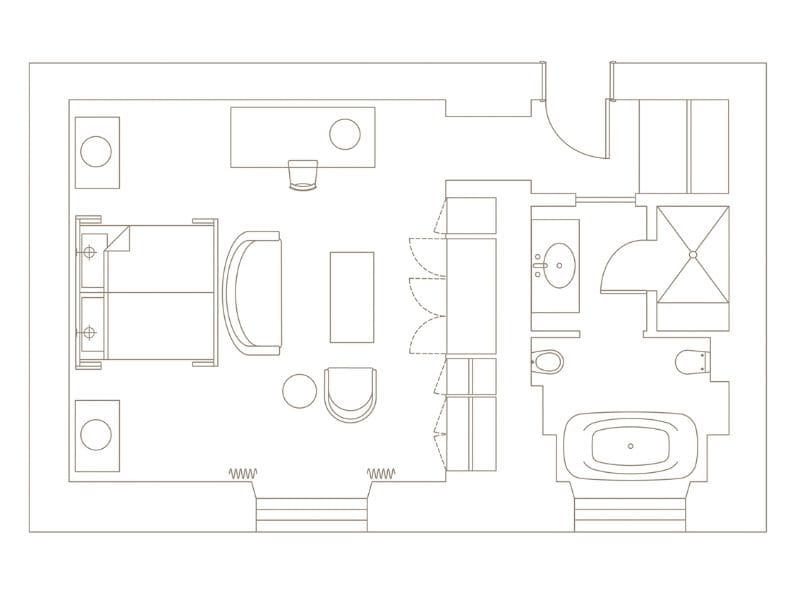 Junior Suite Sea view Floorplan