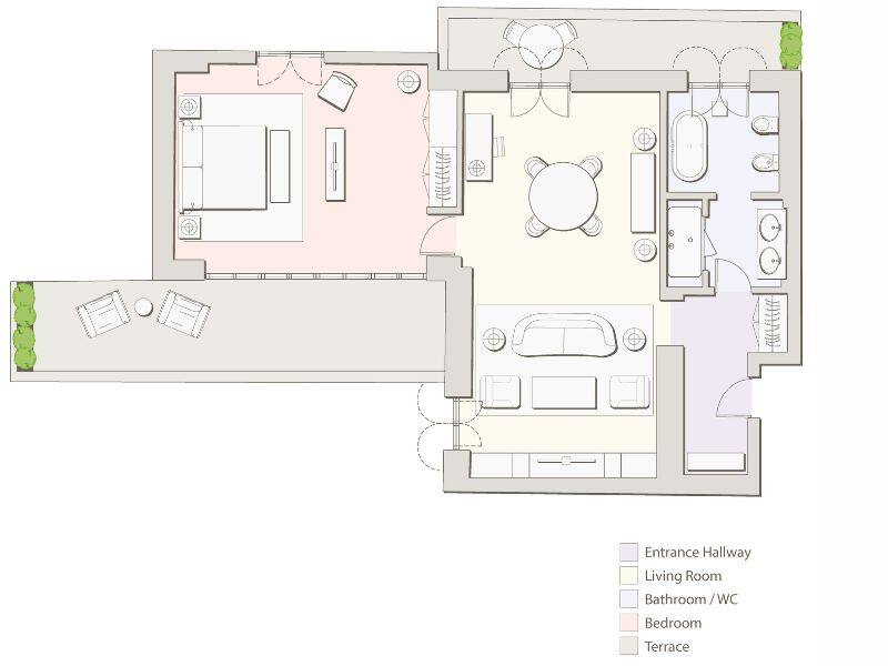 Galleria Suite Floorplan