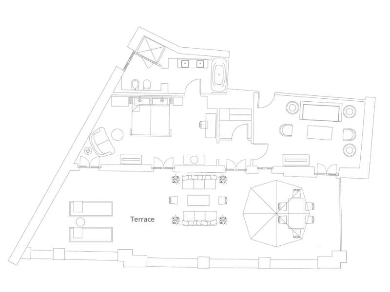 Floorplan Canova Suite Hotel De La Ville