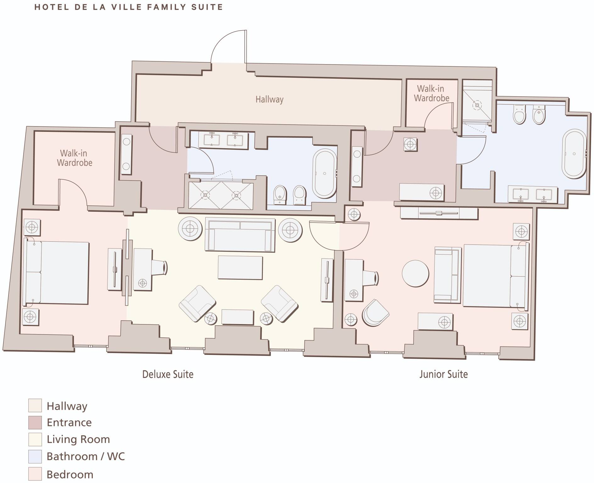 Luxury Hotel Suite Floor Plans