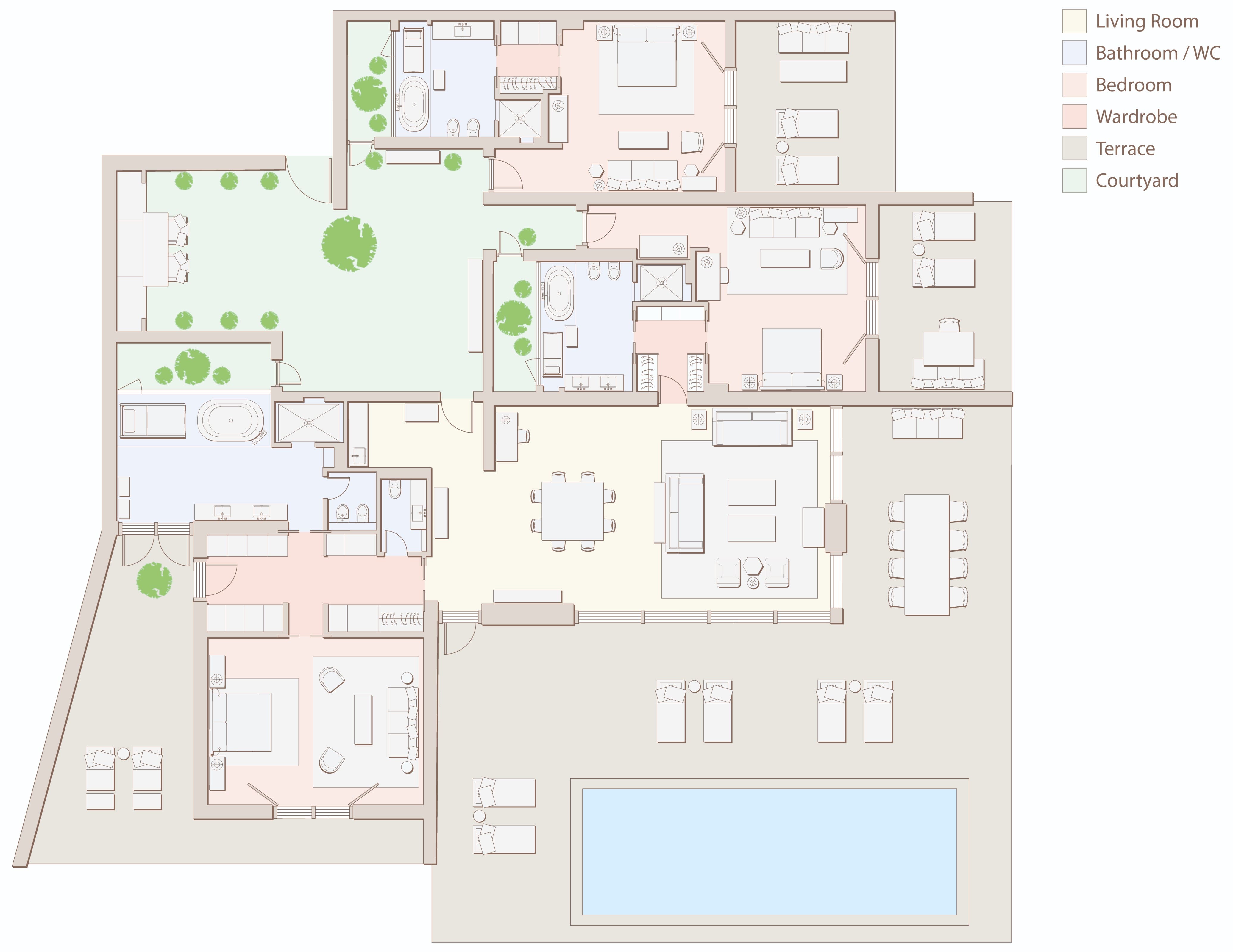 Verdura Resort Acacia Suite With Pool  Floor Plan